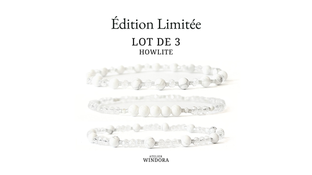 Bracelet | Howlite - Collection | Lot de 3