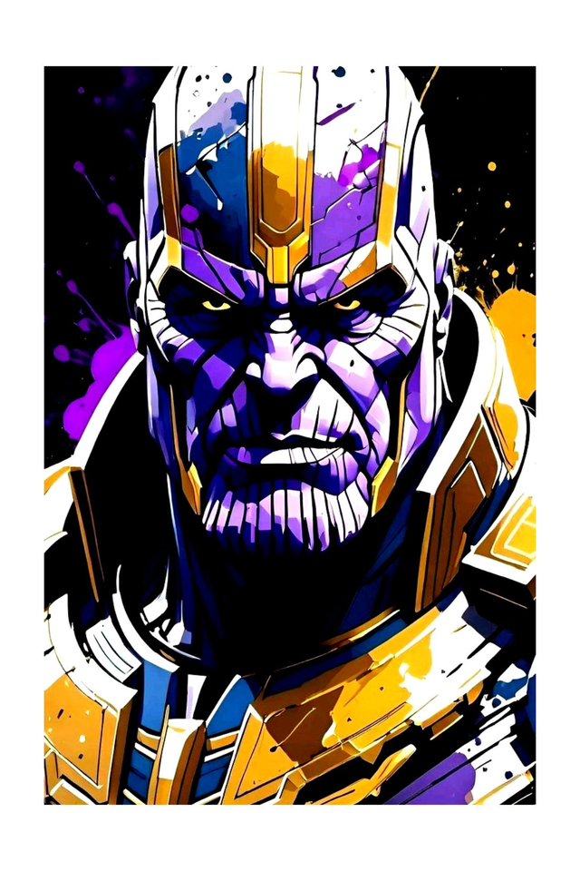 Thanos Marvel Art Print