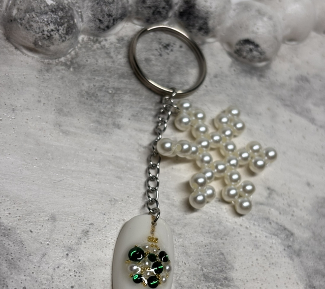 Porte-clé boule de noël