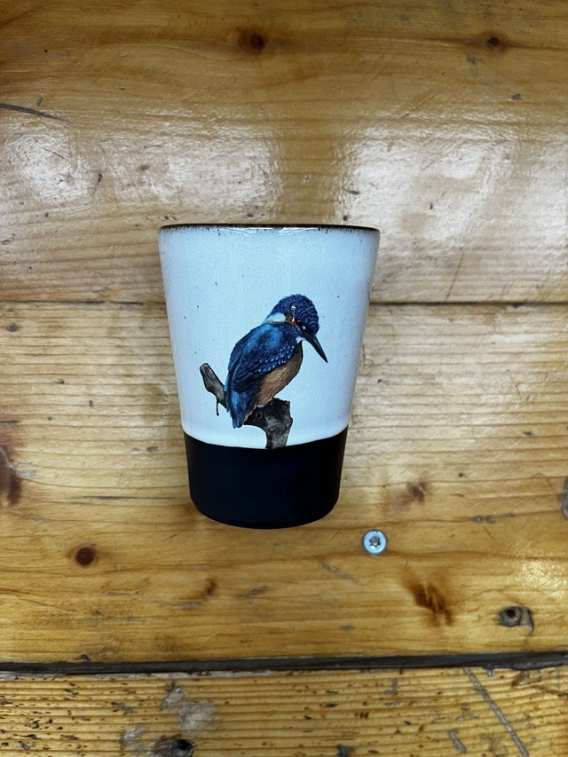 Kaffeebecher Eisvogel hinten (MSM) - Wiener Wildnis