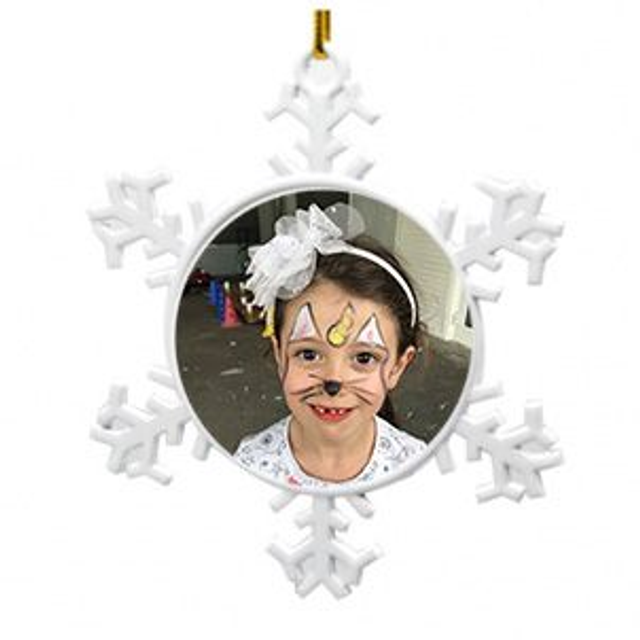 ornement flocon de neige 2 faces