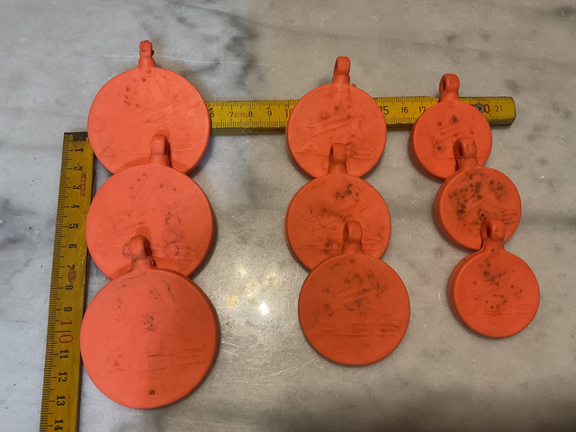 06B38 ... Cible spinner AGS latex 3x (6+5+4cm)  