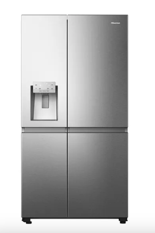 HISENSE PureFlat Infinite RS818N4IIE American-Style Smart Fridge Freezer - Stainless Steel