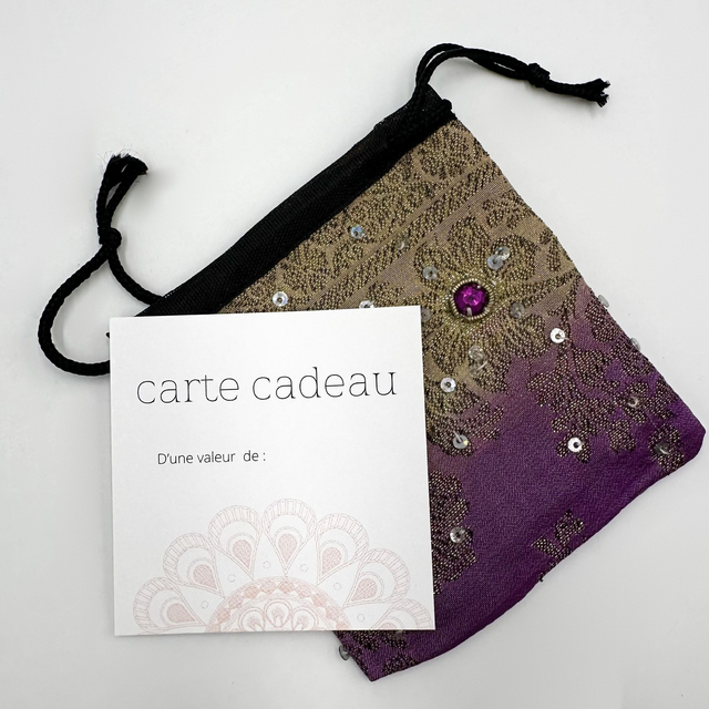 Carte cadeaux d&#039;une valeur de 60€
