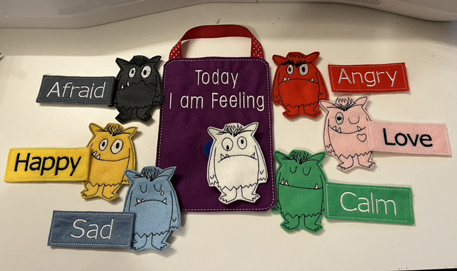 Storytelling set- Colour Monster Finger Puppets