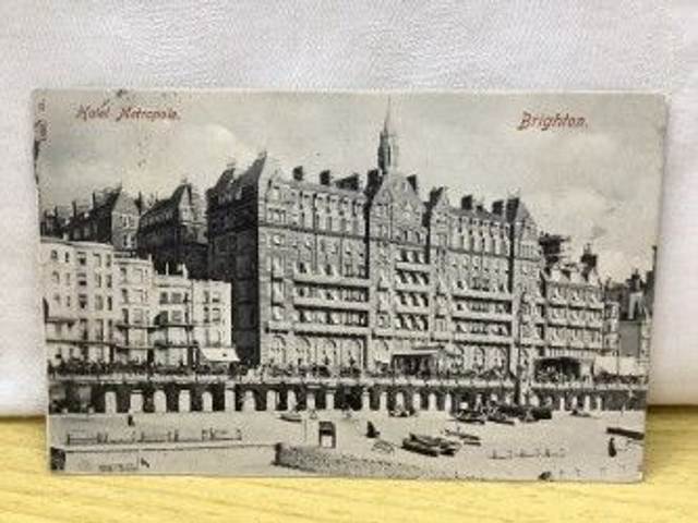 Brighton, Hotel Metropole, Sussex Posted 1905 Hartmann Postcard. Our Ref no R75 £2.50