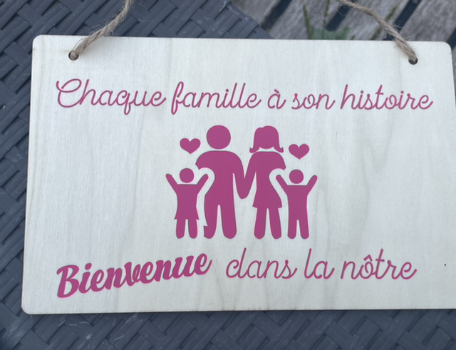 Plaque famille