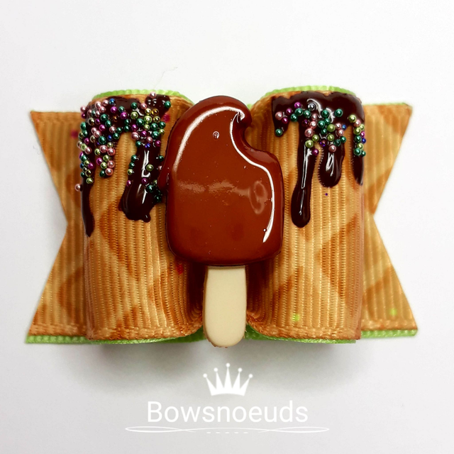 Noeud pour chien fantaisie-esquimau chocolat-été