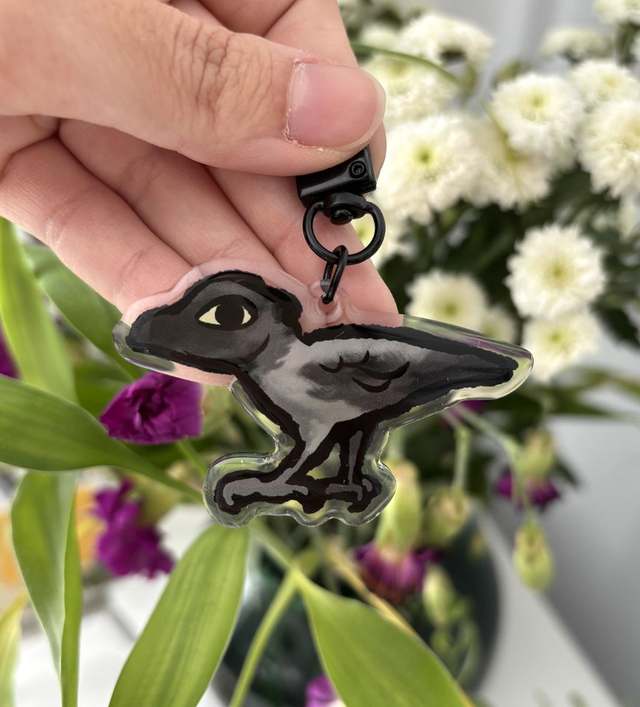 Hooded Crow Charm