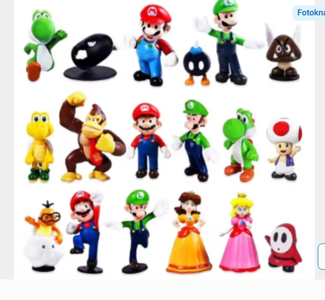 Super Mario figuren set 18 stuks (4-7cm)