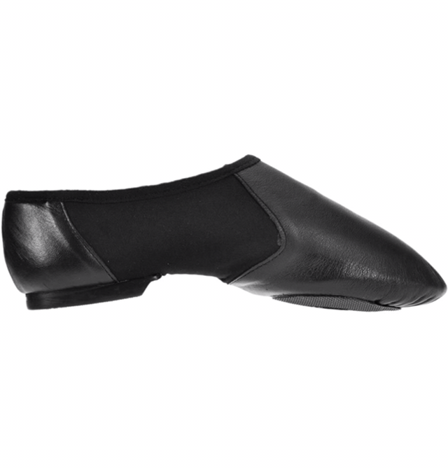 Black leather slip-on Jazz Shoes 