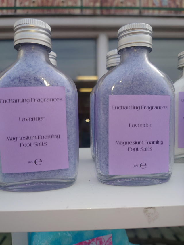 Magnesium Foaming Foot Salts - Lavender 
