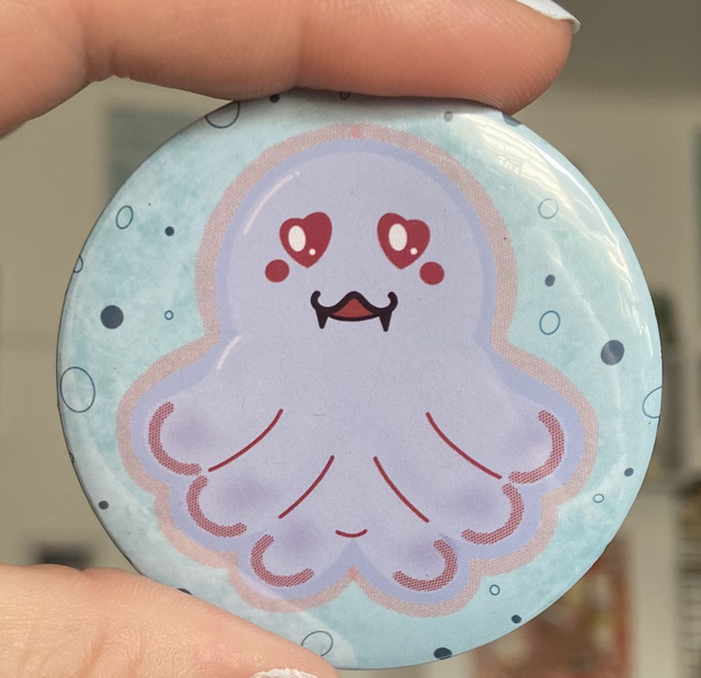 Badge Poulpy vampire
