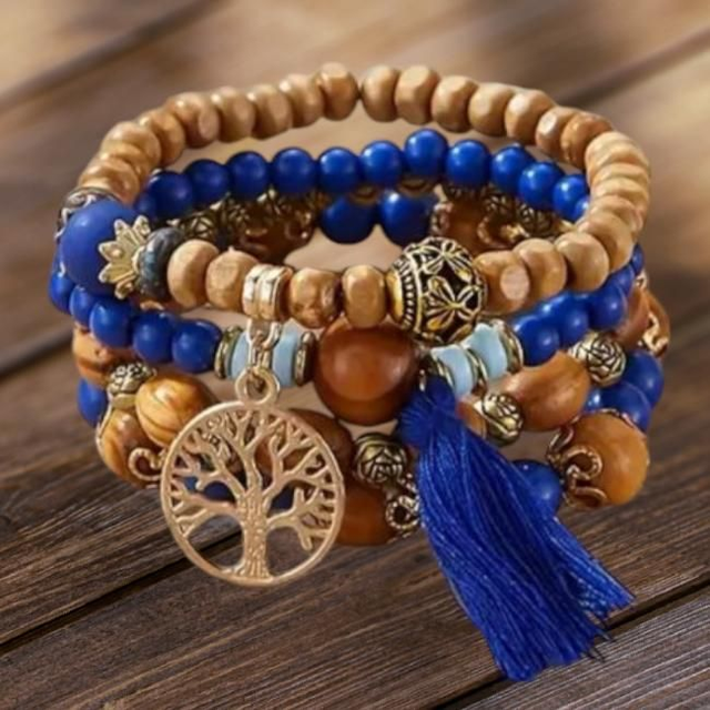 Bracelet &quot;Océan&quot; bohème 