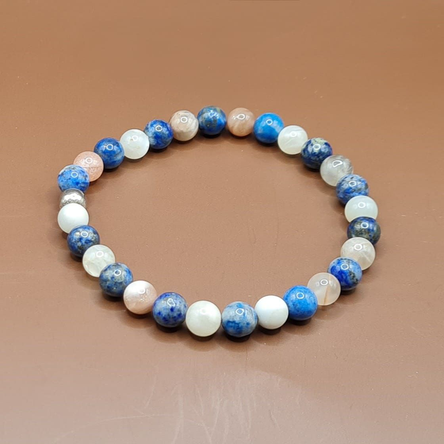 Bracelet Lapis lazuli – pierre de lune