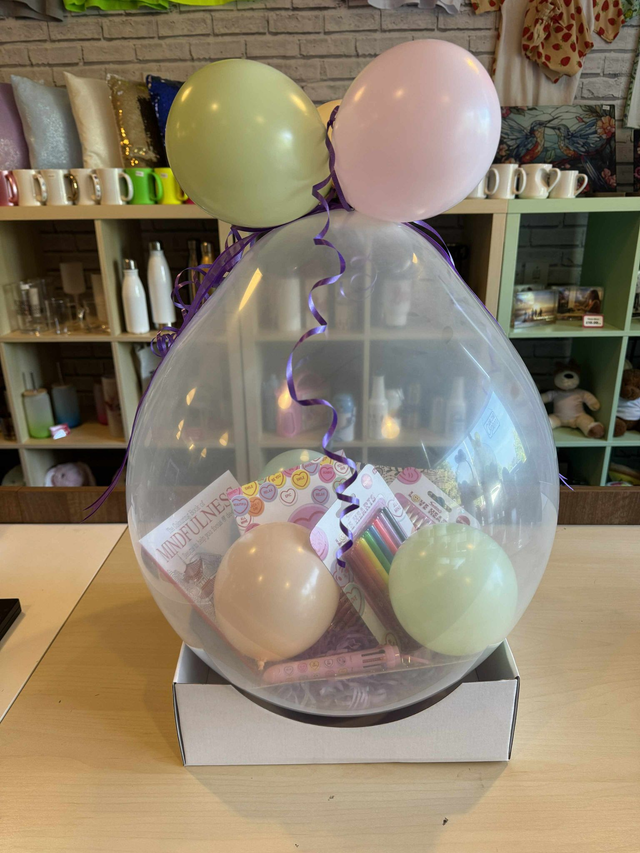 Happy Holidays Balloon - White