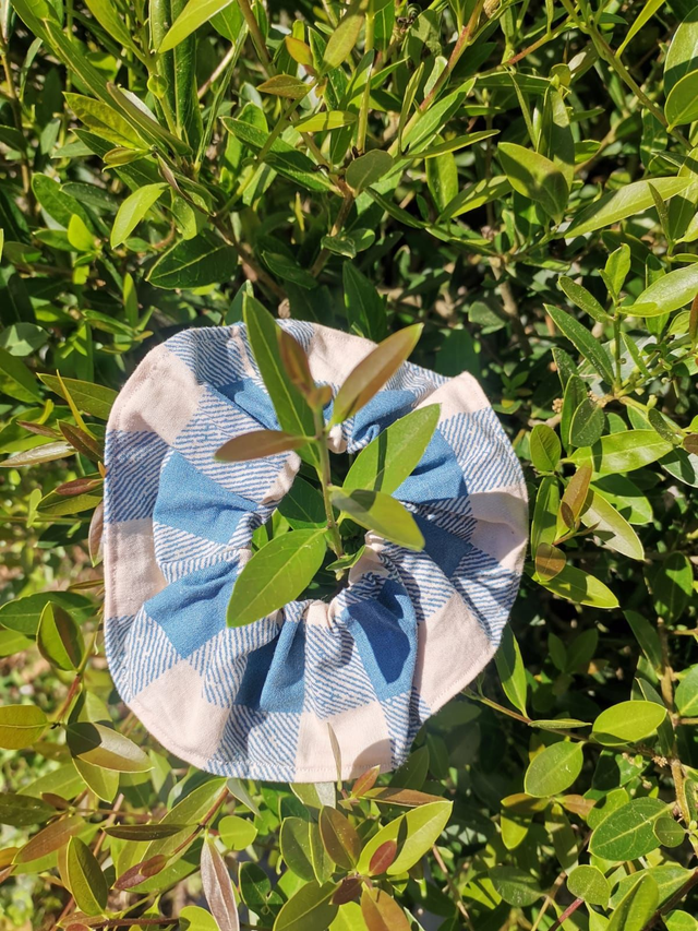 Chouchou Turquoise Carre Classique