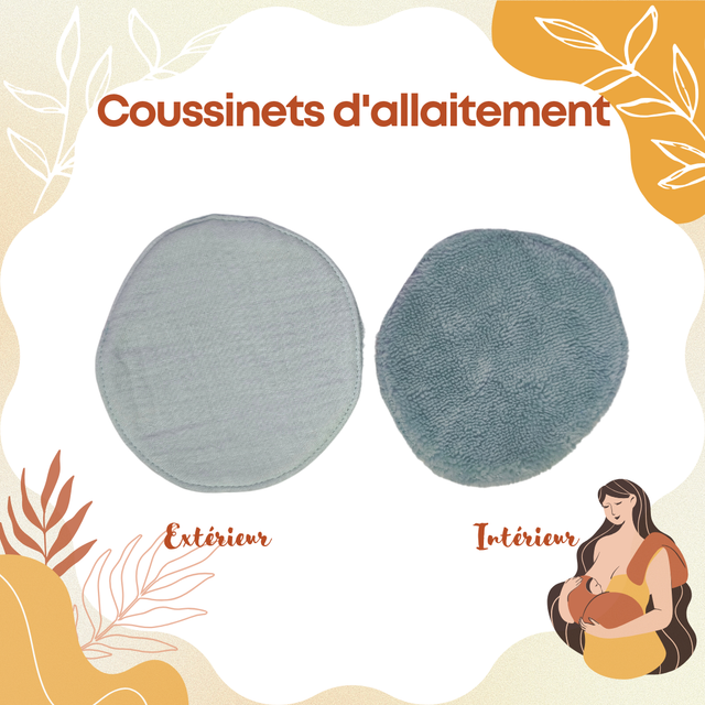Coussinets d'allaitement Bleu