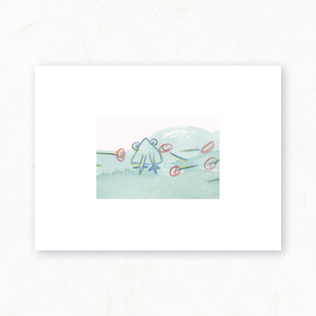 la grenouille aux roses