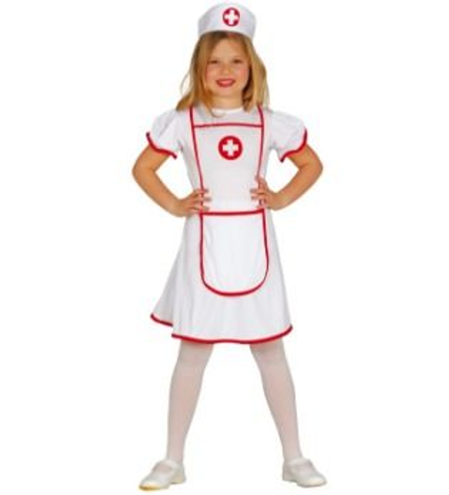 CARNEVALE , COSTUME  BAMBINA INFERMIERA 