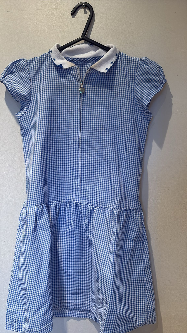 Summer Dresses Blue Age 7-8 (D54)