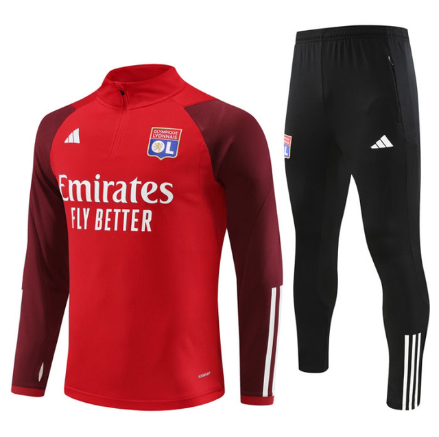 Adulte Olympique Lyonnais 2023-2024 Quick Dry Casual rouge