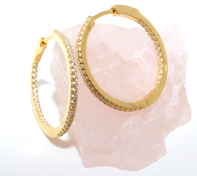 Creole gold 30 mm - Olivia
