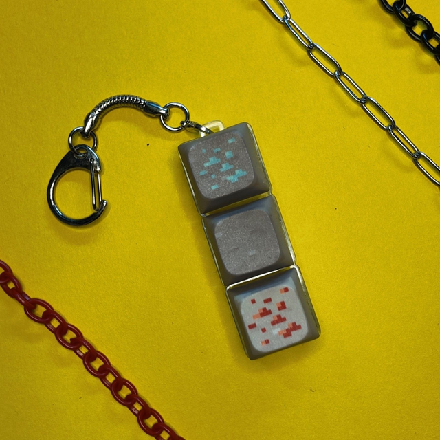 Ore - Minecraft - Keyboard Stim Keychain - [KSK-N-M-O]