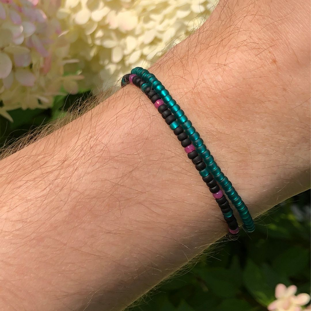 Aurora Borealis - Set van twee armbandjes