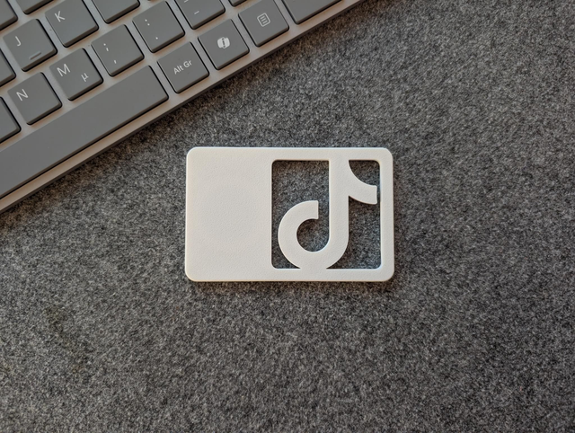 NearaLink MyCard NFC Visitenkarte >TikTok Logo< | für Visitenkarten-Webseiten - so einzigartig wie ihr Besitzer | Für IOS & Android