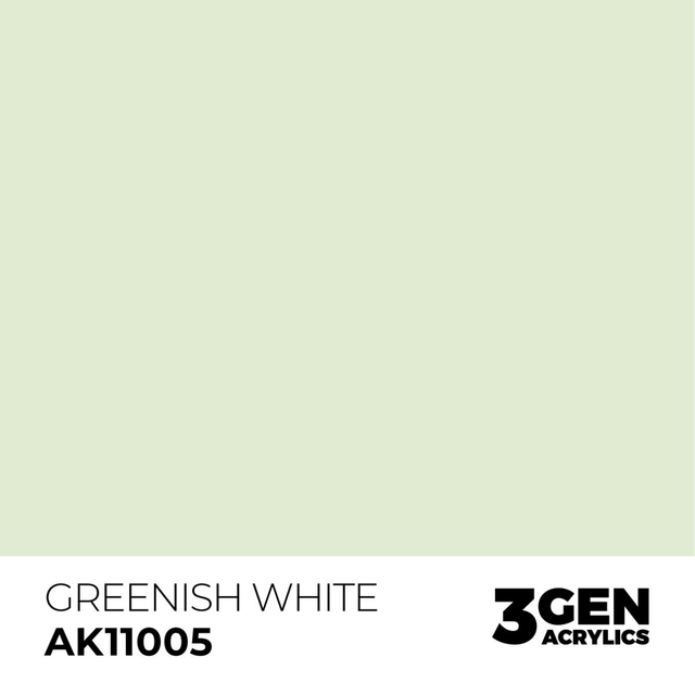 3rd Gen. Acrylics 05 Greenish White