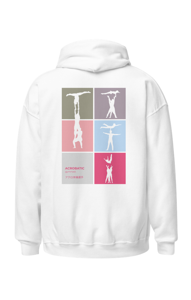 “Acrobatic Grid – Pastel Edition” Hoodie