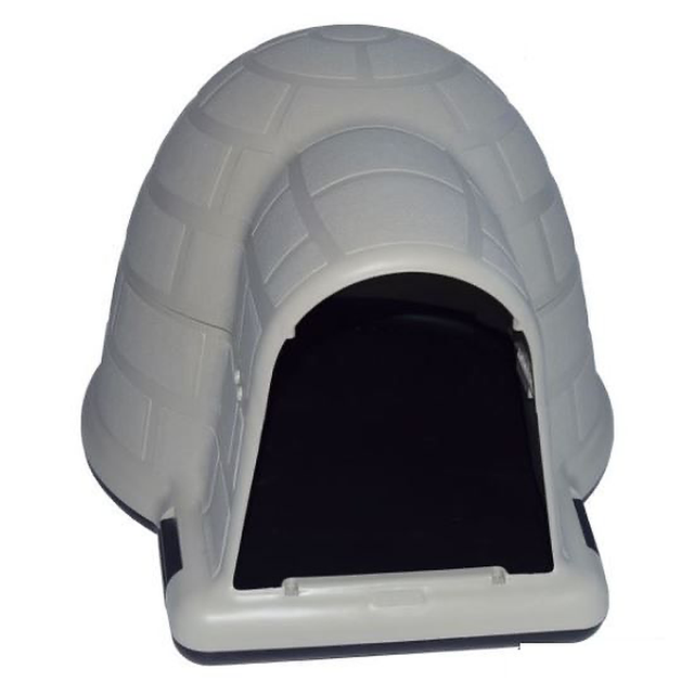 Iglo Hundehütte mit Tür, Kunststoff, 80 x 68 x 53 cm - Gratis-Versand