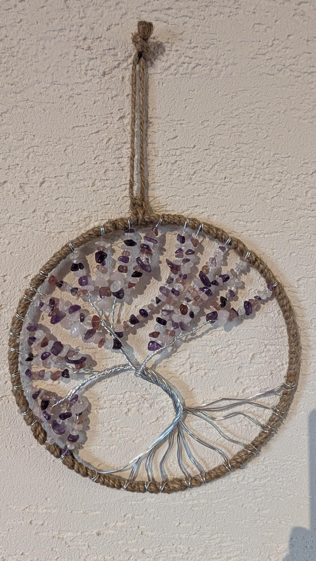 Arbre éternel Améthyste, Quartz, Quartz Rose et Quartz Fraise 