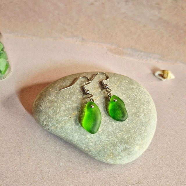 Boucles d'oreilles TERRA MARE - Verre de mer - Ardore Marina, Calabre