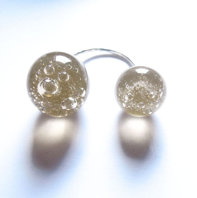 Bagues 2 sphères ou 1 sphère / 1 plateau