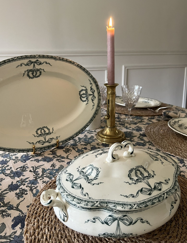 MONTHOLON - Légumier (petite soupière) manufacture des Salins - Terre de Fer