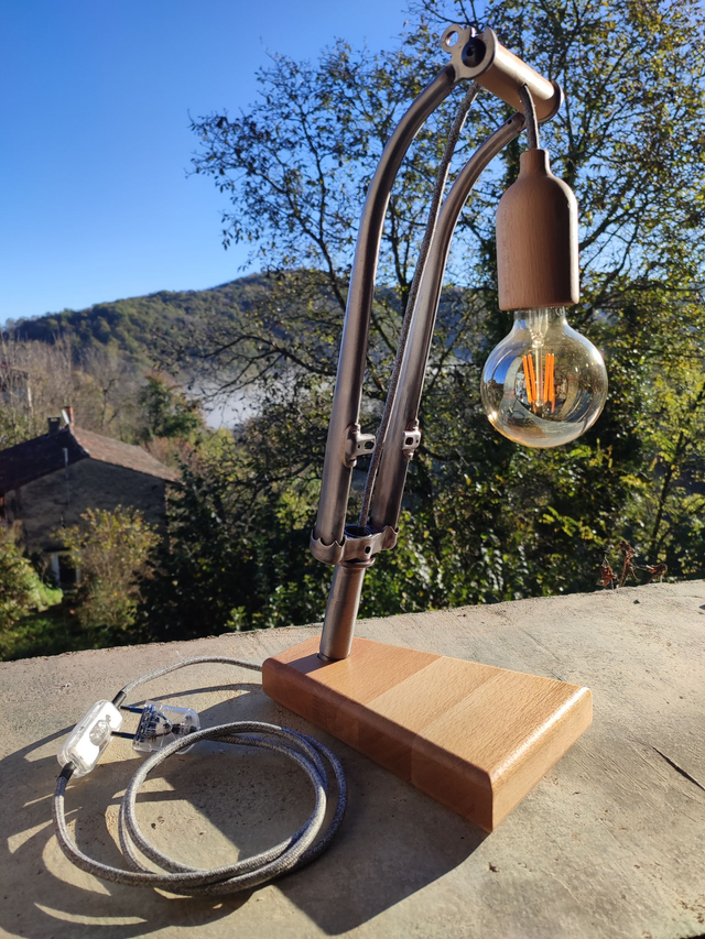 Lampe fourche vélo Vintage