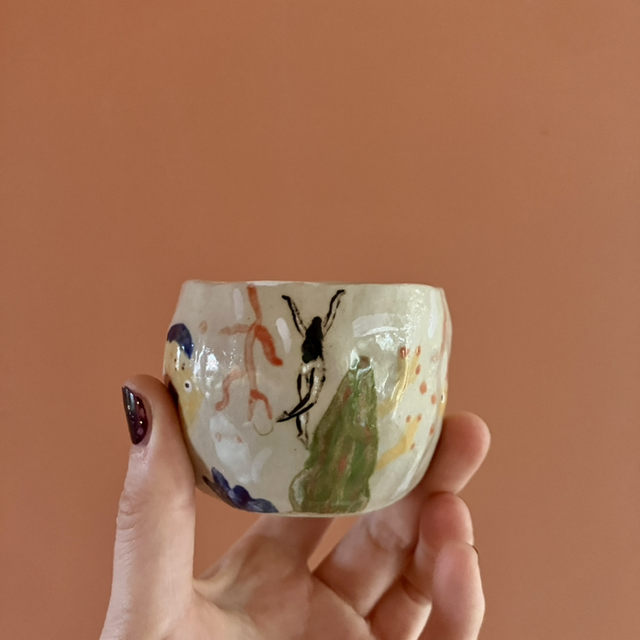 Small cup with underwater world 100ml