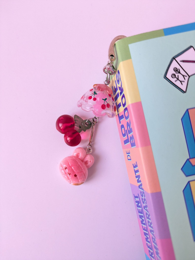 Marque-pages Furin Cerise