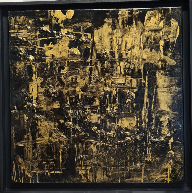 Rêve noir/or 31     ( 50x50cm)