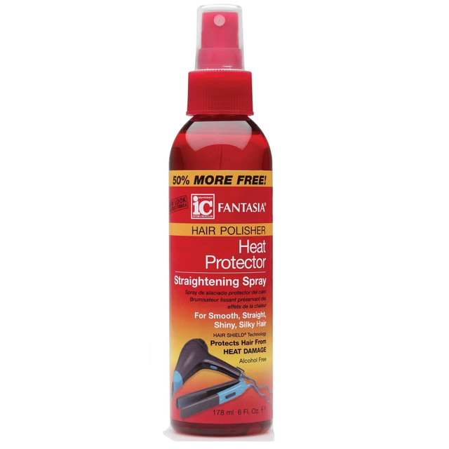 Fantasia IC Hair Polisher Heat Protector Straightening Spray, 6 Oz