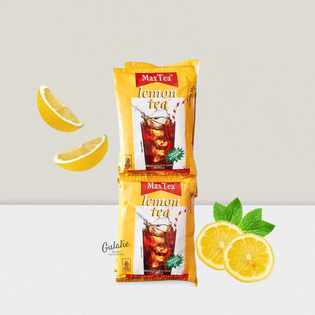 MAXTEA Lemon Tea Instan isi 10 - Thé au Citron Instantané