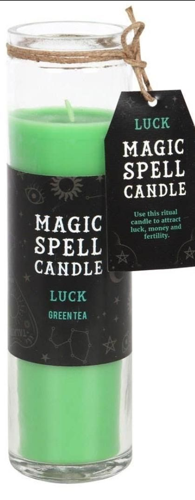 Bougie neuvaine rituel " Chance" thé  vert 🍀