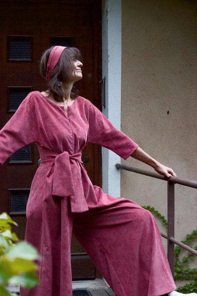  Combi KDO velours rose