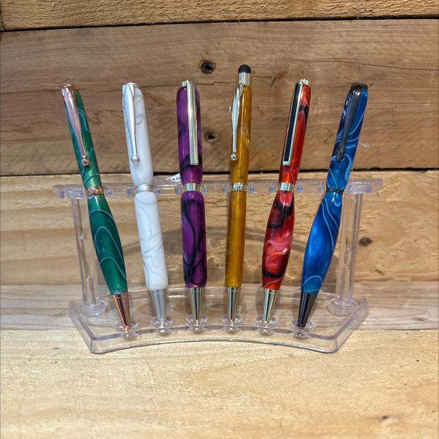 Handmade Acrylic Slimline Twist Pens 