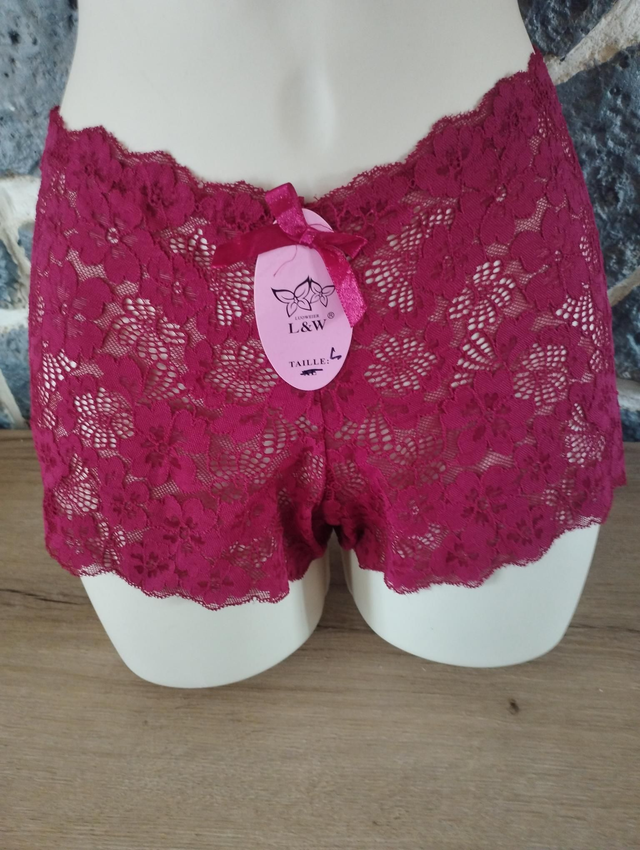 Shorty bordeaux 6374