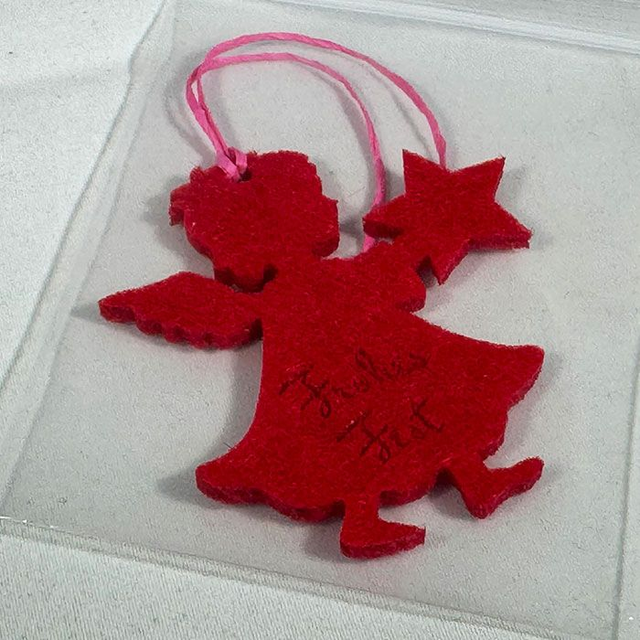 Filz Geschenkanhänger (Engel)