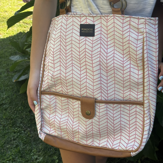 Jemsi Bag Fishbone Dusty Pink/Natural