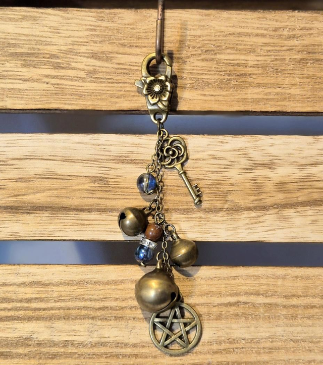 Porte clé ou bijoux de sac pentacle
